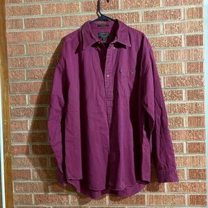 Alexander Julian Deep Purple 100% Cotton Men’s Button Up XXL